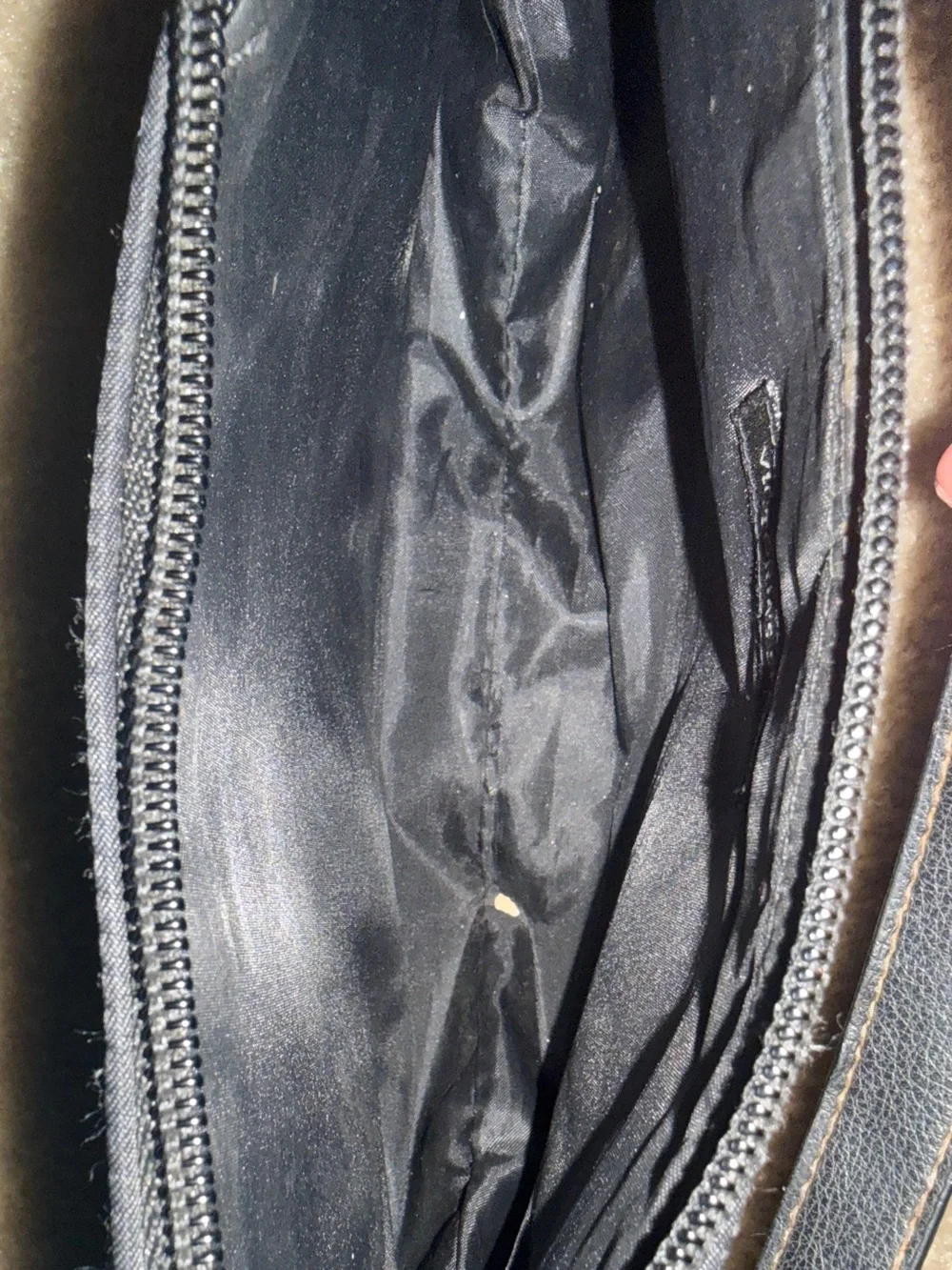 Classic Black Shoulder Bag with Leather Accents